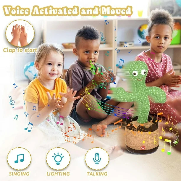 CACTUS JUGUETE HABLA, CANTA Y REPITE