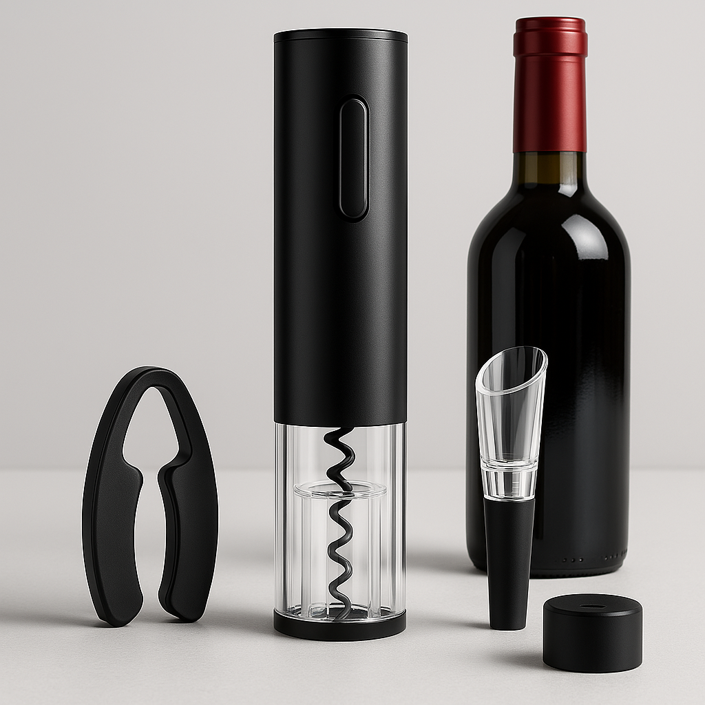 SET DESTAPADOR DE VINO ELECTRICO